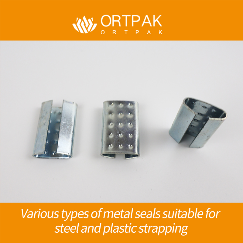 Vedações de metal para amarrar aço e plástico