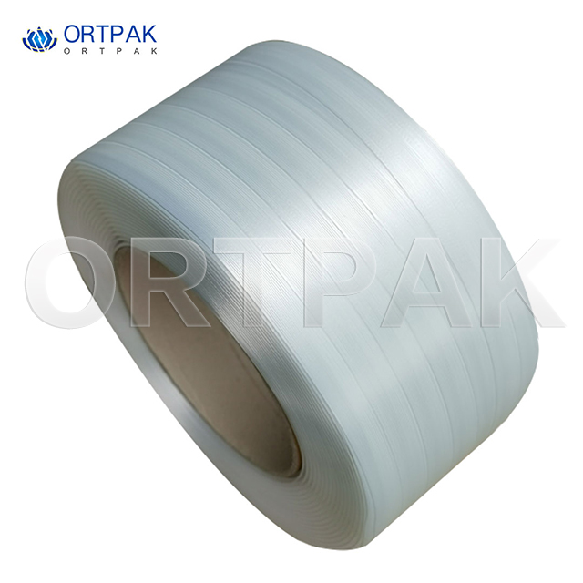 Alta penetração resistência à tração de alta resistência 13-32mm de alça composta de poliéster branco
