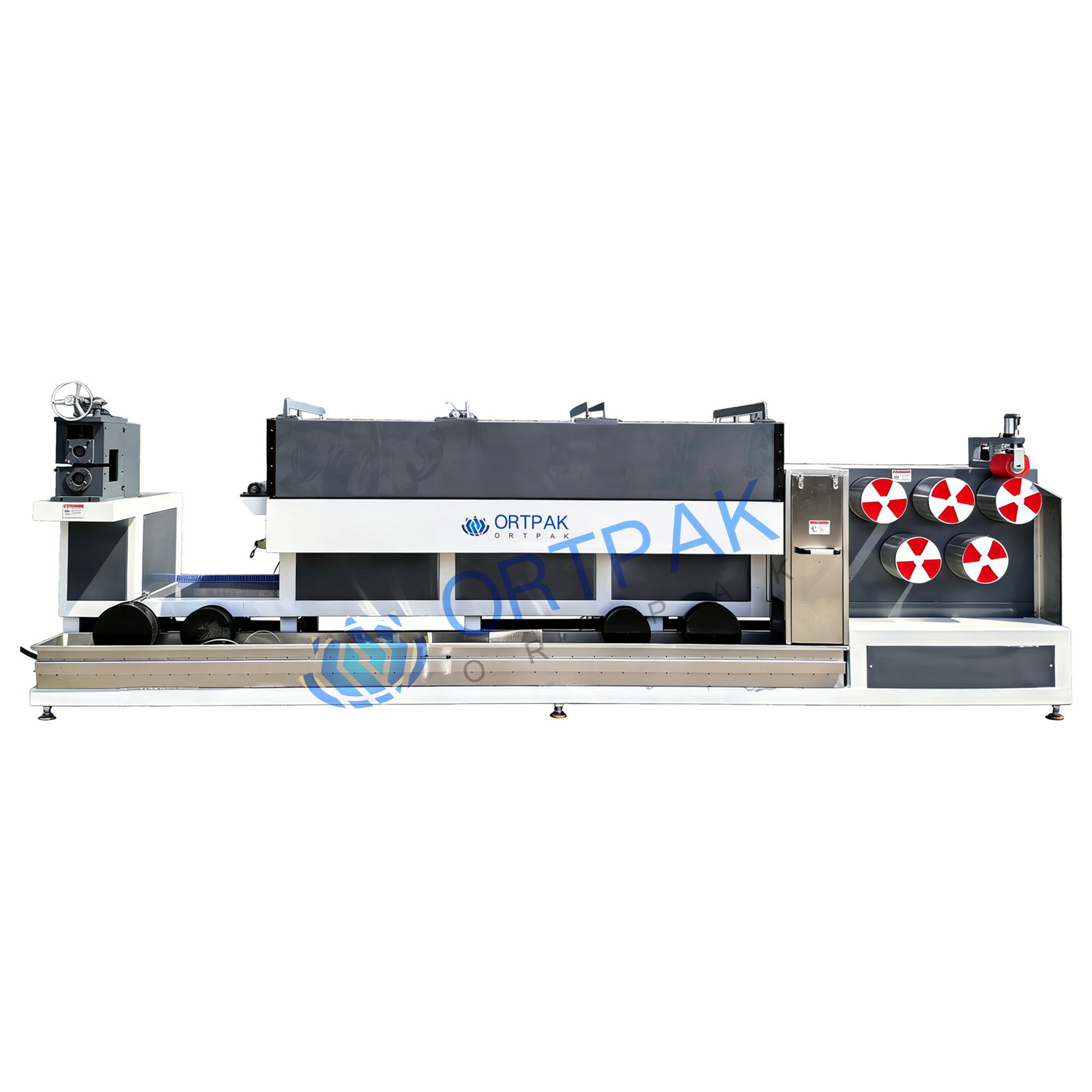 Linha de produ&ccedil;&atilde;o de fita para cintas para animais de estima&ccedil;&atilde;o de pl&aacute;stico PP / Linha de extrus&atilde;o / M&aacute;quina para fazer cintas de embalagem para animais de estima&ccedil;&atilde;o