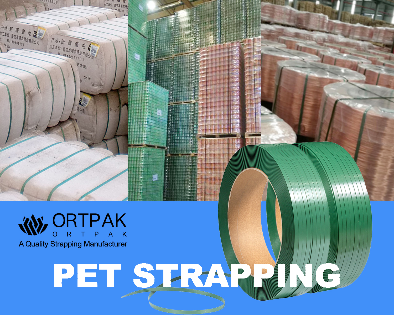 Cintas PET ORTPAK: Uma alternativa sustentável às cintas de aço