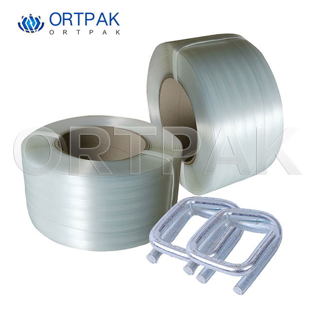 Alta penetração resistência à tração de alta resistência 13-32mm de alça composta de poliéster branco
